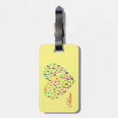 Yoga-Posen Herz Thunder_Cove Gepäckanhänger (Rückseite vertikal)