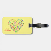 Yoga-Posen Herz Thunder_Cove Gepäckanhänger (Rückseite horizontal)