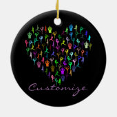 Yoga-Posen Herz Thunder_Cove Keramik Ornament (Hinten)