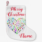 Yoga-Posen Herz Thunder_Cove Kleiner Weihnachtsstrumpf (Vorderseite)