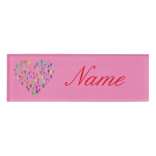 Yoga-Posen Herz Thunder_Cove Namenschild