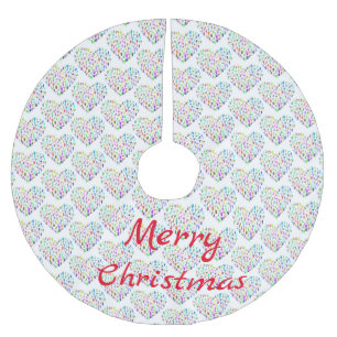 Yoga-Posen Herz Thunder_Cove Polyester Weihnachtsbaumdecke