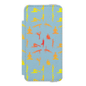 Yoga-Posen Incipio iPhone Geldbeutel-Hülle (Folio Vorderseite)