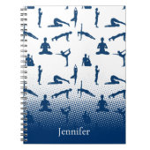 Yoga Posen Individuelle Name Notizblock (Vorderseite)