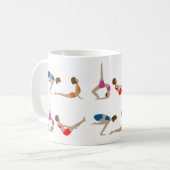 Yoga-Posen Kaffee-Cup-Tasse Kaffeetasse (Vorderseite Links)