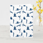 Yoga-Posen Karte (Gelbe Blume)