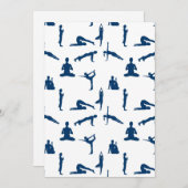 Yoga-Posen-Karte Ankündigung (Vorne/Hinten)