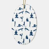 Yoga-Posen Keramikornament (Links)