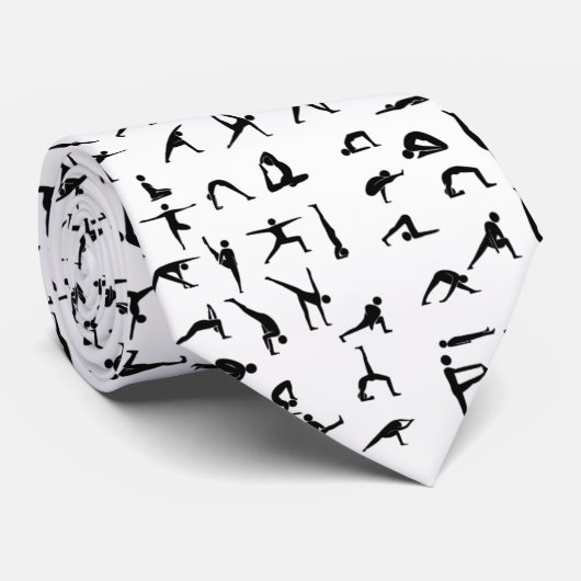 Yoga-Posen-Krawatte Krawatte (Gerollt)