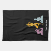Yoga-Posen (kundengerecht) Handtuch (Horizontal)