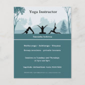 Yoga Posen & Landschaft - Yoga-Instruktor Flyer (Vorne)