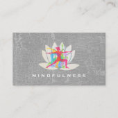 Yoga-Posen | Lotus Blume Visitenkarte (Vorderseite)