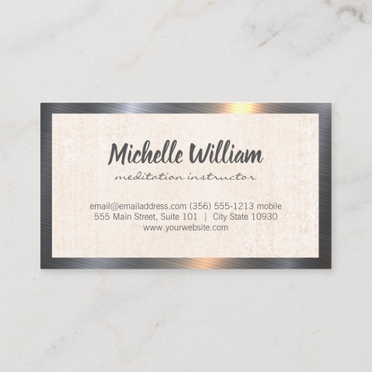 Yoga-Posen | Mandala Pattern Visitenkarte (Rückseite)