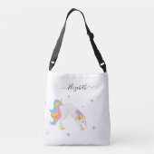 Yoga-Posen mit einem weißen Namen Tragetaschen Mit Langen Trägern (Rückseite)