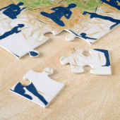 Yoga-Posen mit Zeichnend Lotus-Blume Puzzle (Seite)