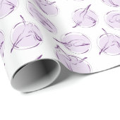 Yoga-Posen-Muster Geschenkpapier (Rolleneckpunkt)