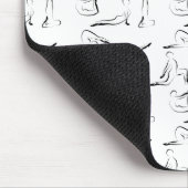 Yoga-Posen-Muster Mousepad (Ecke)