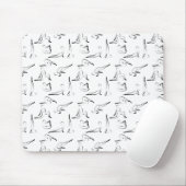 Yoga-Posen-Muster Mousepad (Mit Mouse)
