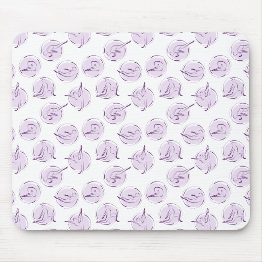 Yoga-Posen-Muster Mousepad (Vorne)