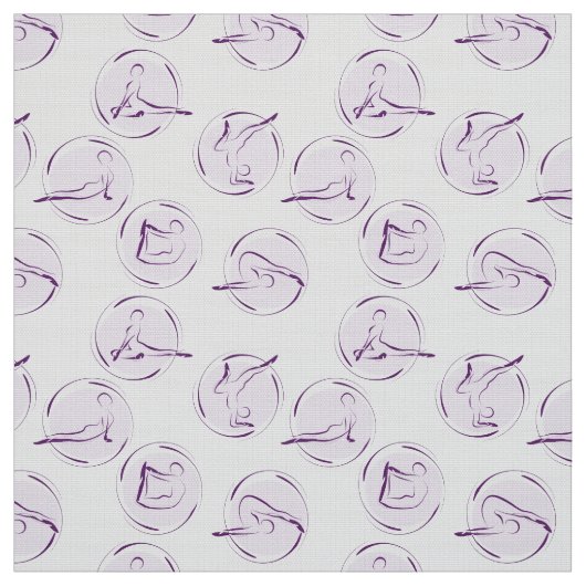 Yoga-Posen-Muster Stoff (Muster)