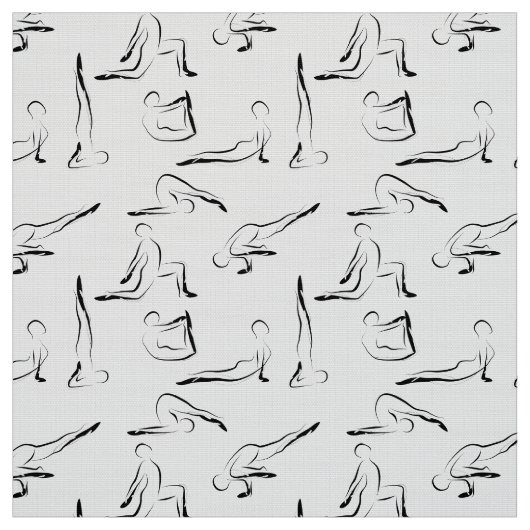 Yoga-Posen-Muster Stoff (Muster)