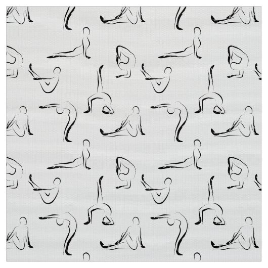 Yoga-Posen-Muster Stoff (Muster)