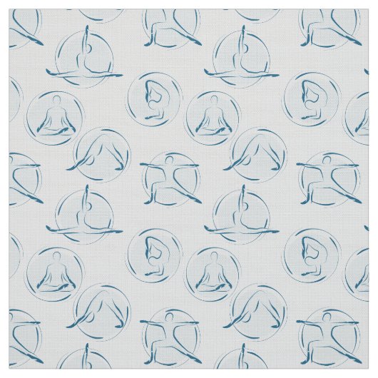 Yoga-Posen-Muster Stoff (Muster)