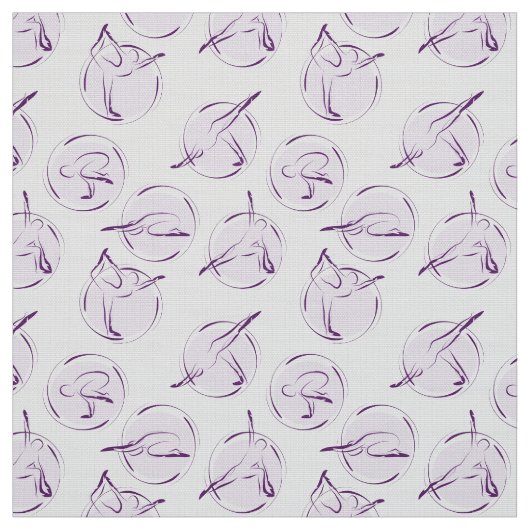 Yoga-Posen-Muster Stoff (Muster)