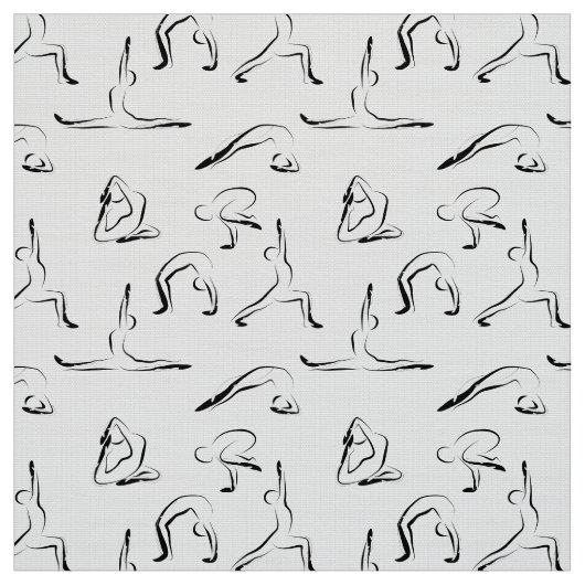 Yoga-Posen-Muster Stoff (Muster)