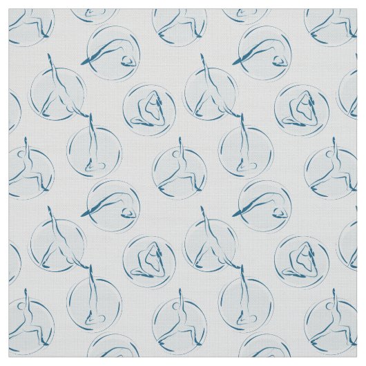 Yoga-Posen-Muster Stoff (Muster)