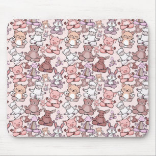 Yoga-Posen-Muster Yoga-Nahtlose Muster 48 Mousepad