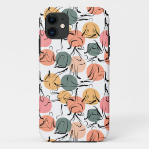 Yoga-Posen-Muster Yoga-nahtloses Muster 13 Case-Mate iPhone Hülle