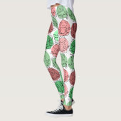 Yoga-Posen-Muster | Yoga-nahtloses Muster 18 Leggings (Links)