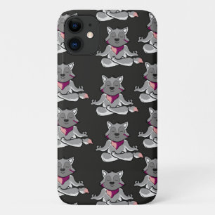 Yoga-Posen-Muster Yoga-nahtloses Muster 19 Case-Mate iPhone Hülle