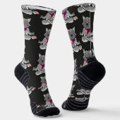 Yoga-Posen-Muster | Yoga-nahtloses Muster 19 Magn Socken (Gewinkelt)