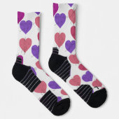 Yoga-Posen-Muster | Yoga-nahtloses Muster 1 Abbild Socken (Rechts)