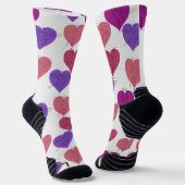 Yoga-Posen-Muster | Yoga-nahtloses Muster 1 Abbild Socken (Gewinkelt)