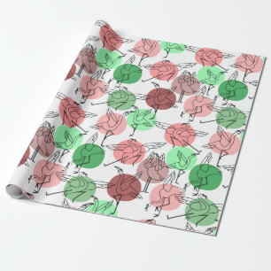 Yoga-Posen-Muster   Yoga-nahtloses Muster 30 Geschenkpapier