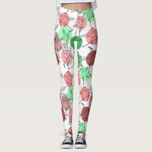 Yoga-Posen-Muster   Yoga-nahtloses Muster 30 Leggings