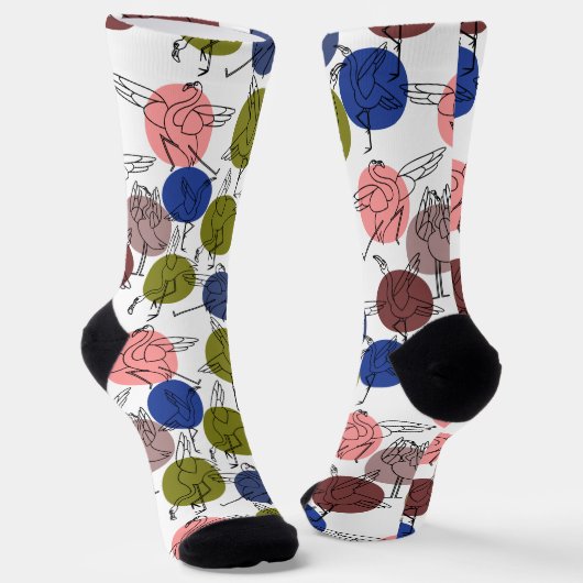 Yoga-Posen-Muster | Yoga-nahtloses Muster 34 Gedre Socken (Gewinkelt)