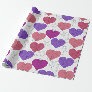 Yoga-Posen-Muster   Yoga-nahtloses Muster 3 Geschenkpapier