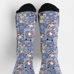 Yoga-Posen-Muster   Yoga-nahtloses Muster 49 Imita Socken