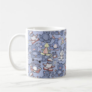 Yoga-Posen-Muster   Yoga-nahtloses Muster 49 Kaffeetasse