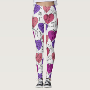 Yoga-Posen-Muster   Yoga-nahtloses Muster 4 Leggings