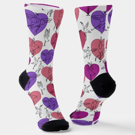 Yoga-Posen-Muster | Yoga-nahtloses Muster 4 Wrapp Socken (Gewinkelt)