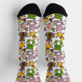 Yoga-Posen-Muster | Yoga-nahtloses Muster 58 Imita Socken (Oben)