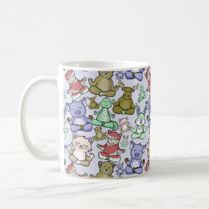 Yoga-Posen-Muster Yoga-nahtloses Muster 60 Kaffeetasse