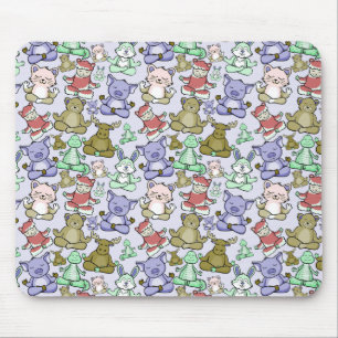 Yoga-Posen-Muster Yoga-nahtloses Muster 60 Mousepad