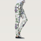 Yoga-Posen-Muster | Yoga-nahtloses Muster 66 Leggings (Rechts)