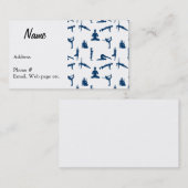 Yoga-Posen nach Maß Visitenkarte (Vorne/Hinten)